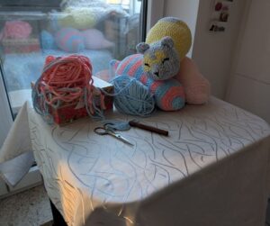 Mein Arbeitsstisch in Morgenstimmung