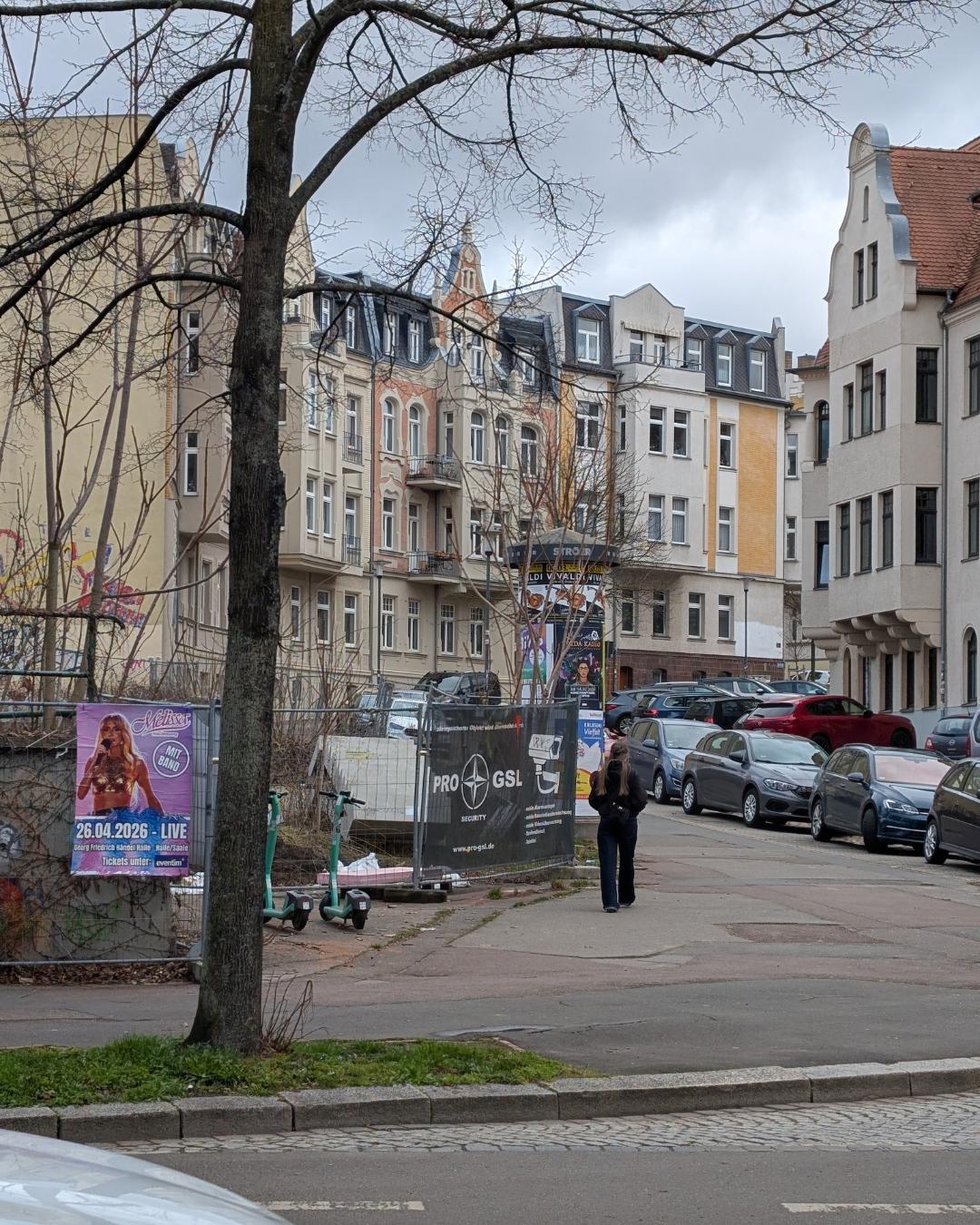Halle, allgemeine Straßen Szene